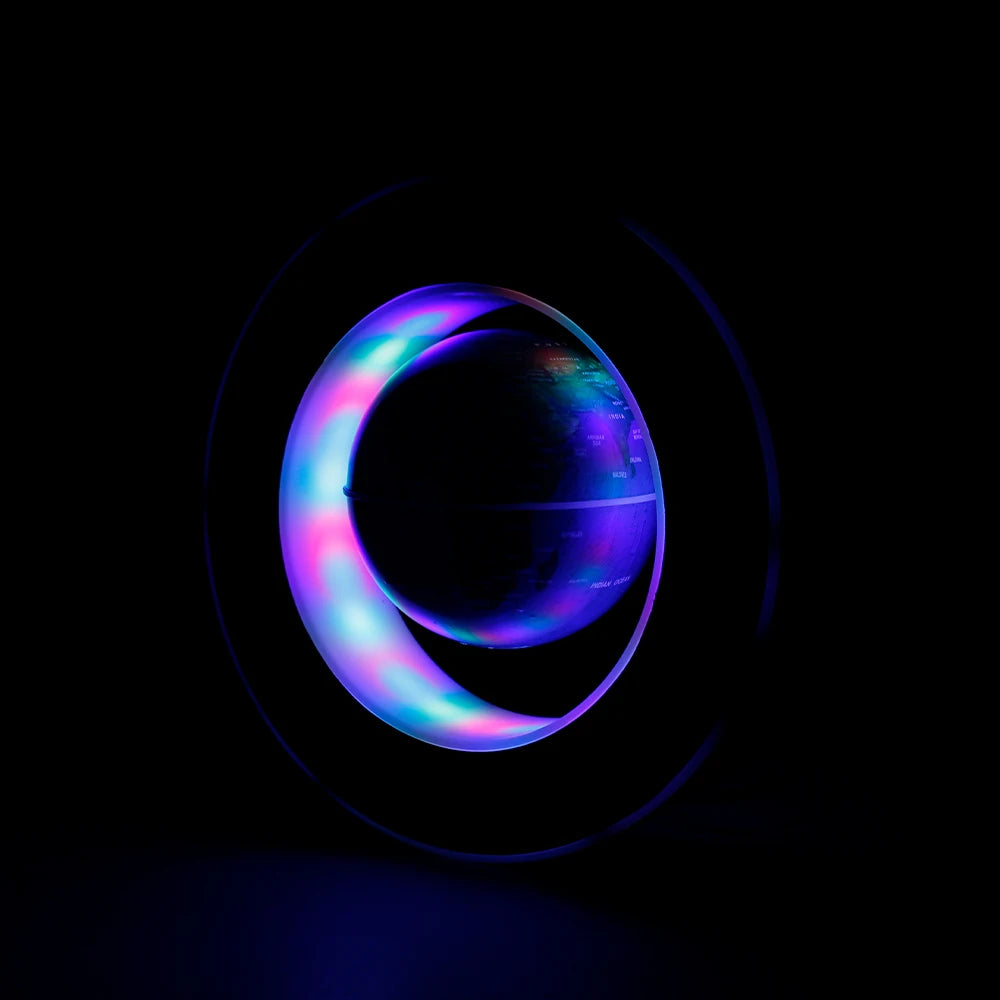 Floating Globe Levitating World Map Rotating