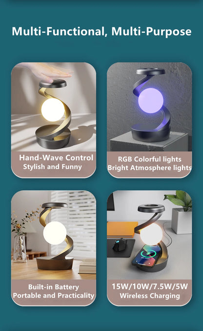 Portable Touch Lamp with Wireless Charger
