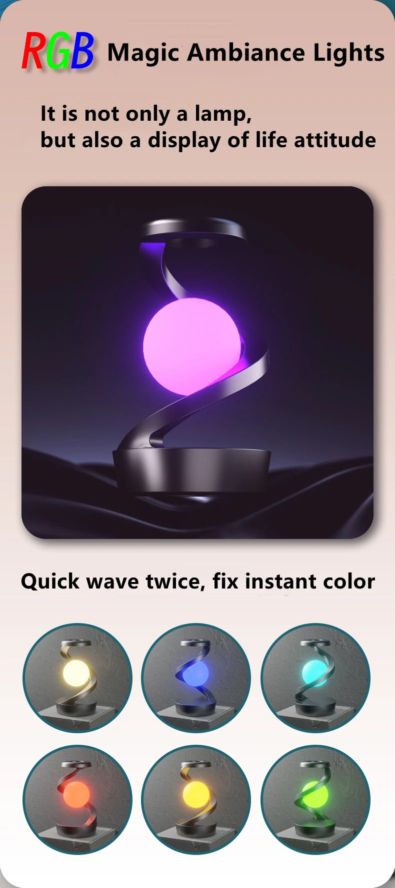 Portable Touch Lamp with Wireless Charger