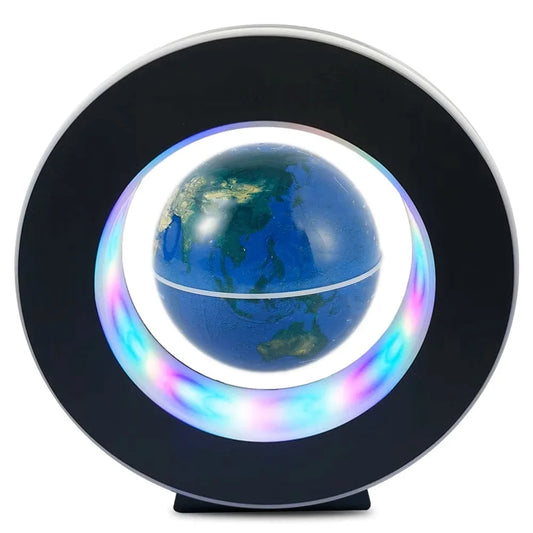 Floating Globe Levitating World Map Rotating